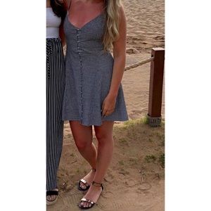 Checkered a-line dress